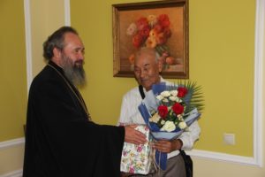 Архиепископ Юстиниан поздравил с 80-летием общественного деятеля Калмыкии И.Н. Басангова