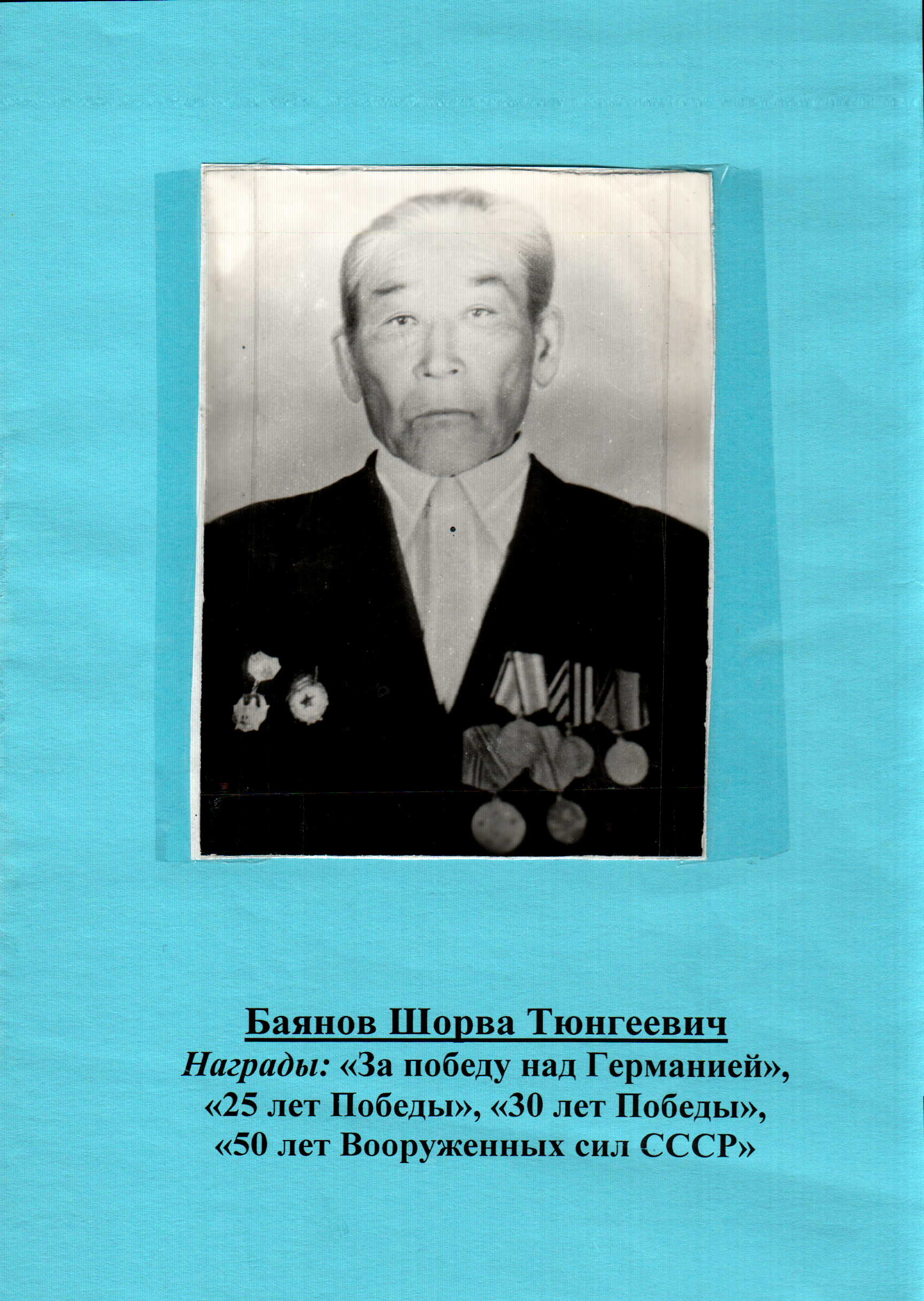 Баянов Шорва Тюнгеевич